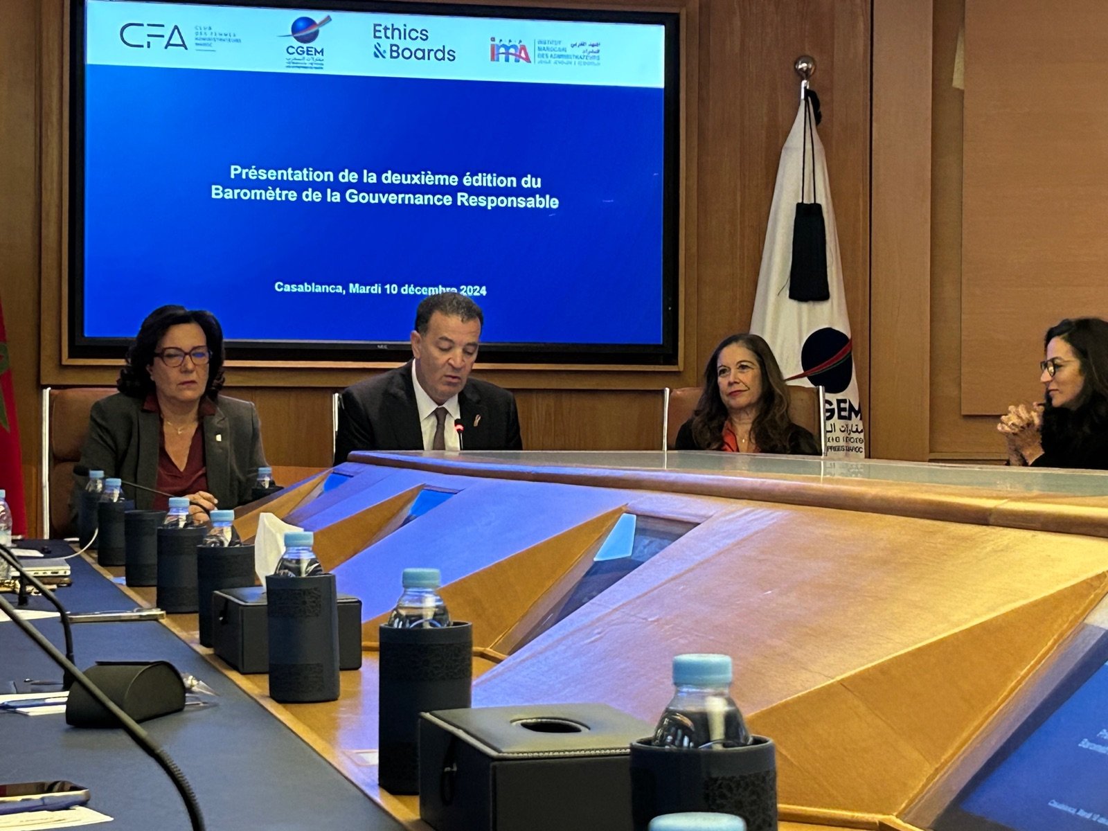 Présentation de la deuxième édition du Baromètre de la Gouvernance Responsable au siège de la CGEM